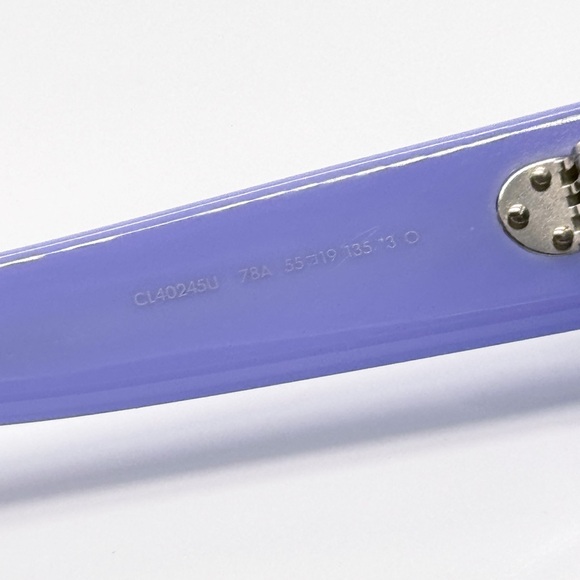 NEW CELINE CL40245U 78A PURPLE GREY SQUARE WOMEN SUNGLASSES CELINE - Picture 9 of 11